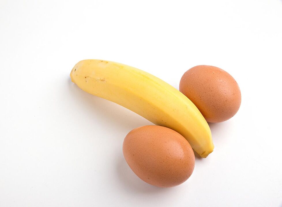 куриные яйца и банан для повышения потенции
